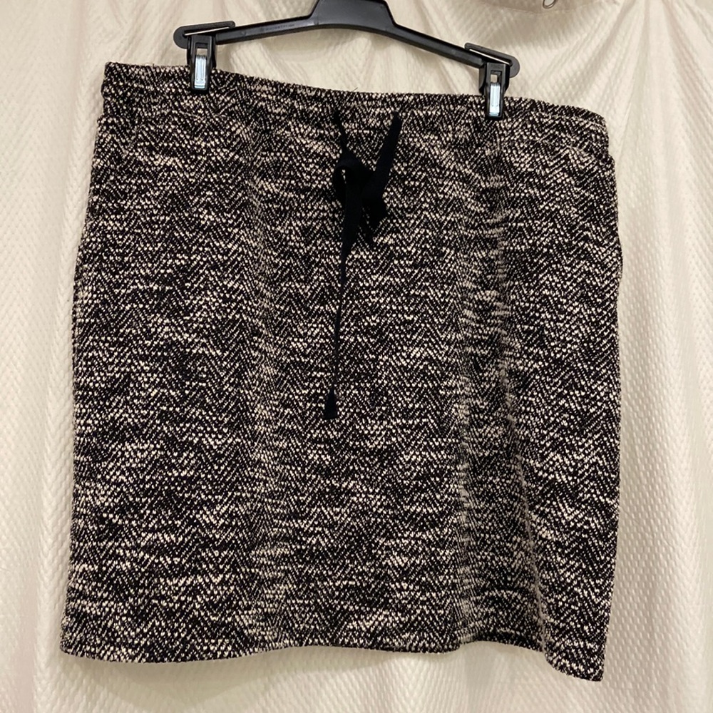 Drawstring mini skirt